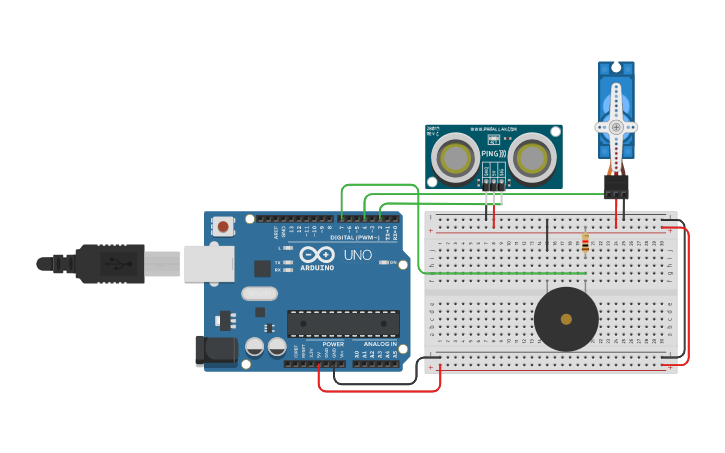 Circuit design mechatronics project - Tinkercad