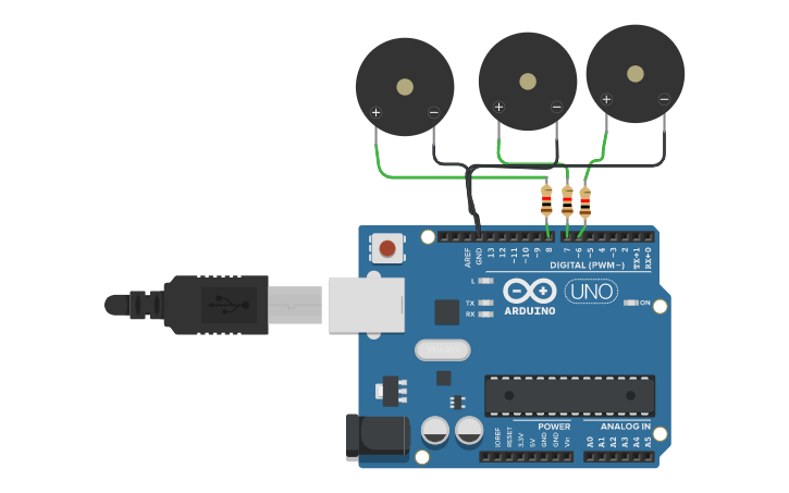 Circuit design sound - Tinkercad