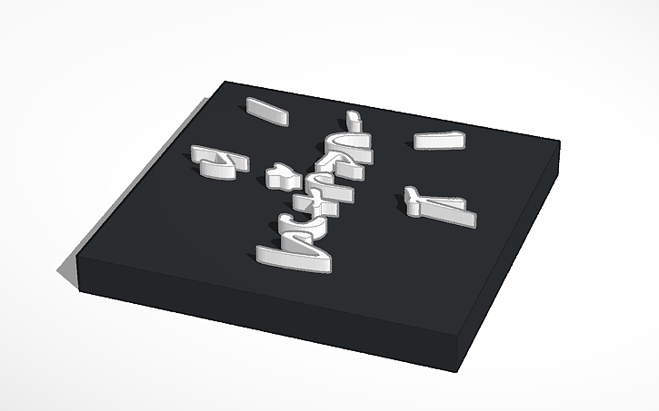 3D Design Travis Scott Tinkercad