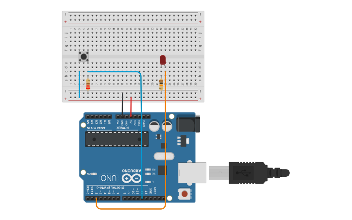 Circuit design IL BUTTON - Capitolo 2 di THINKERCAD | Tinkercad