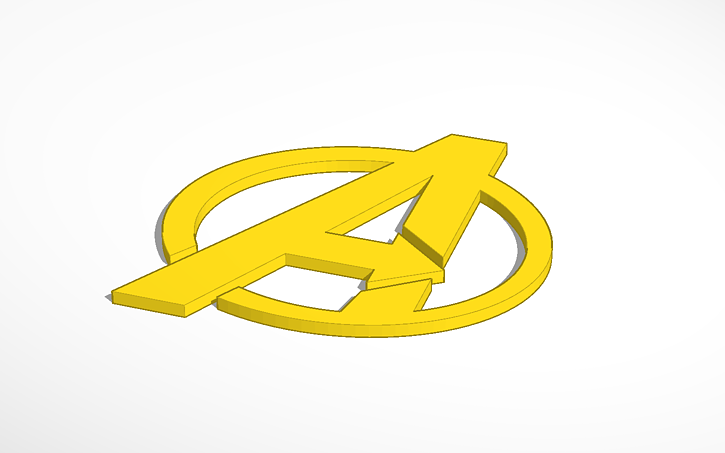 Avengers Logo Tinkercad