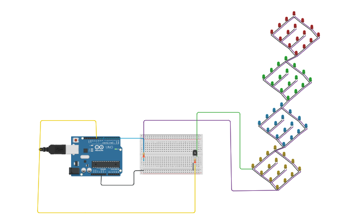 Led Module In Tinkercad Circuit design Cubo LED - Tinkercad