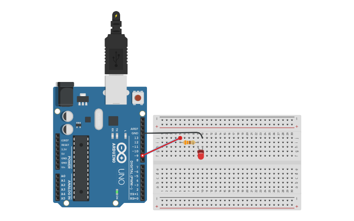 Circuit design Arduino Tutorial 07A - Tinkercad