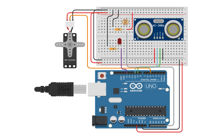 Circuit Design Prototipo Dos Sensor Y Actuador Tinkercad 5297