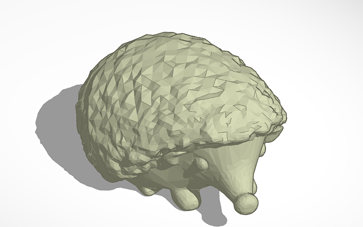 3D design hedgehog - Tinkercad