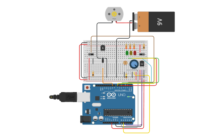 Circuit design Proyecto Patrick Villarreal Garro - Tinkercad