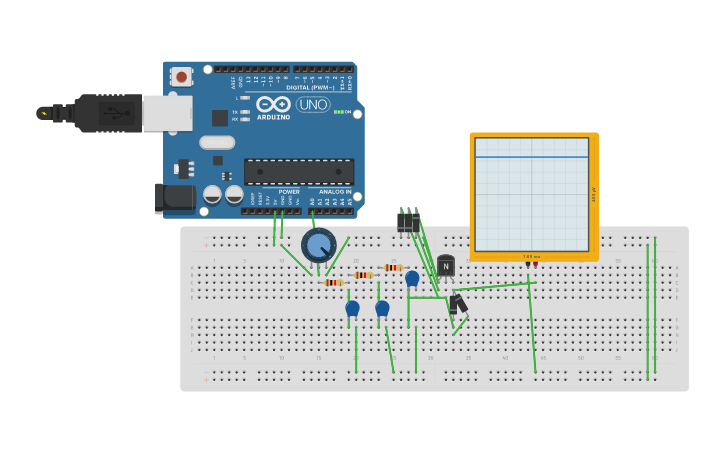 Circuit design Sine wave generator - Tinkercad