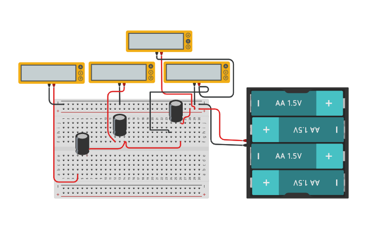 Circuit design kapasitor paralel Tinkercad Circuit design kapasitor paralel Tinkercad
