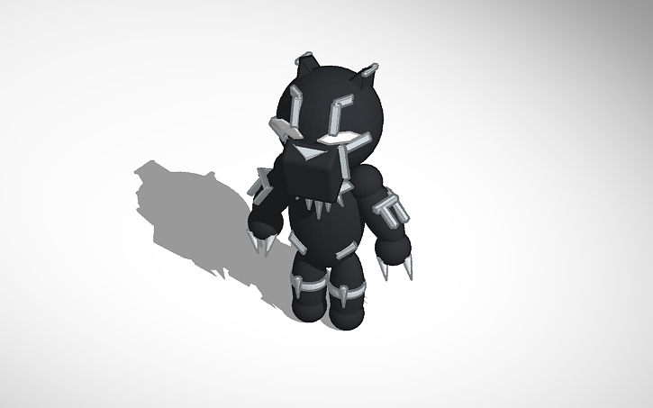 3D Design Black Panther Mini Tinkercad