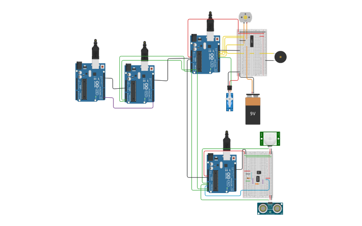 Circuit design Control Circus - Tinkercad