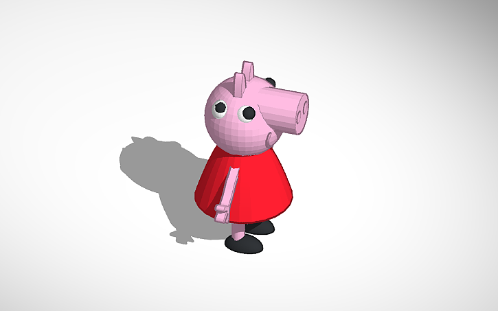 3D design peppa pig - Tinkercad