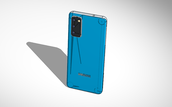 Samsung Galaxy S20 Fe Hülle Selbst Gestalten 3D design Samsung Galaxy S20 5G - Tinkercad