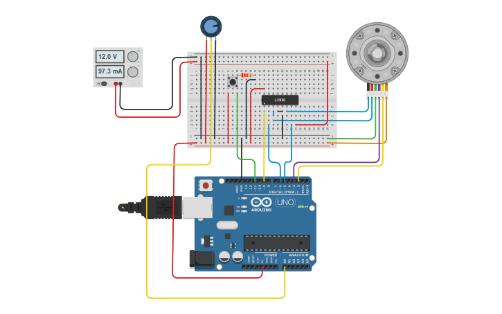 Circuit Design Dc Motor Speed Control System Using Pid Tinkercad