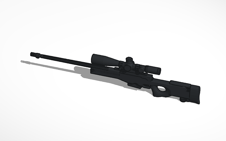 3D design AWM - Tinkercad