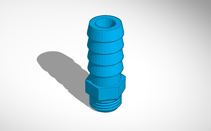 3D design Large Hose Barb | Tinkercad