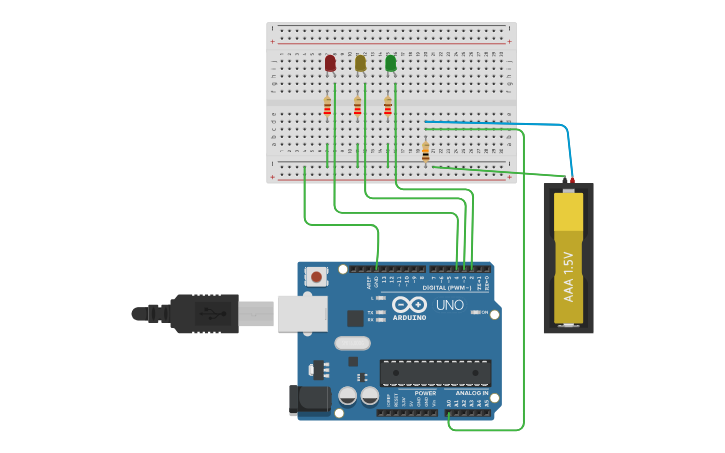 Medidor De Carga De Baterias Pilas Arduino Tinkercad