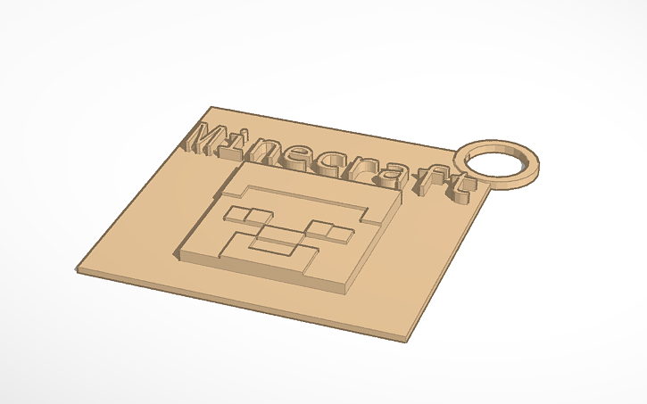 3D design Minecraft key holder - Steve! - Tinkercad