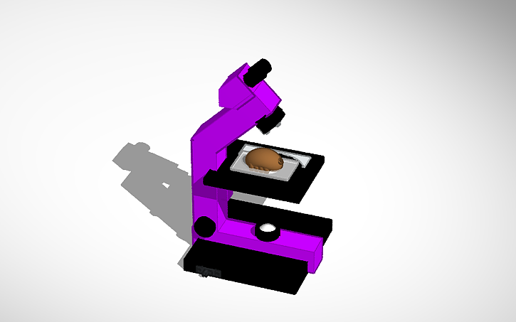 Microscope Cad 3D design microscope - Tinkercad