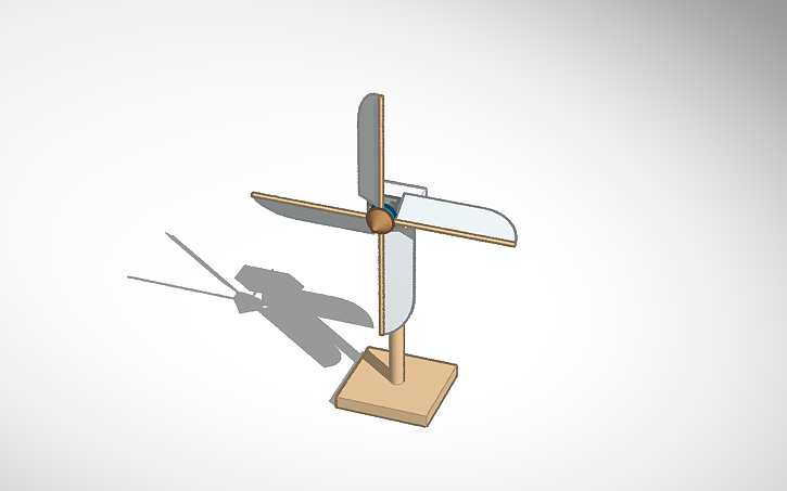 3D design Wind Turbine Project - Tinkercad