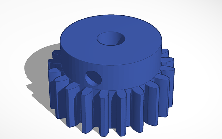 3D design Pinion gear - Tinkercad