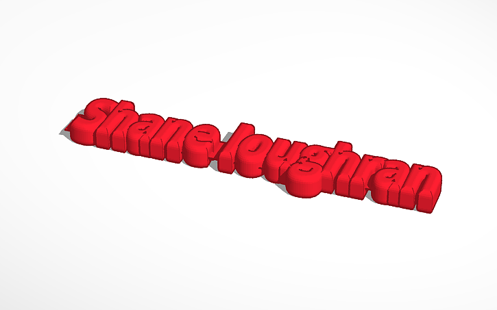 3D design MY NAME | Tinkercad