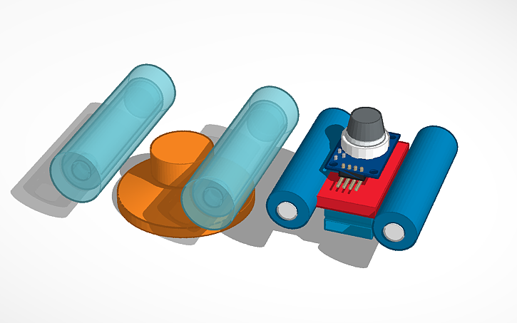 3D design gas detector - Tinkercad