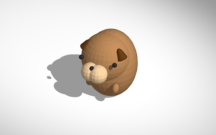pug beans 3d design pug bean tinkercad pug beans 3d design pug bean tinkercad
