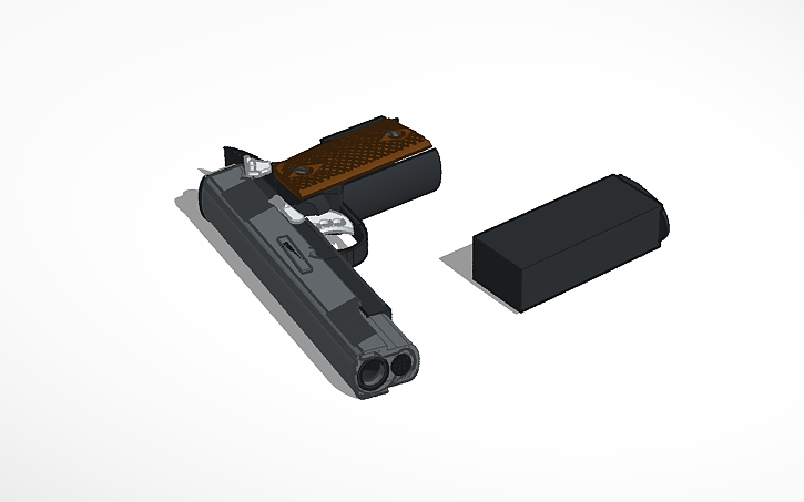 3D design gun - Tinkercad