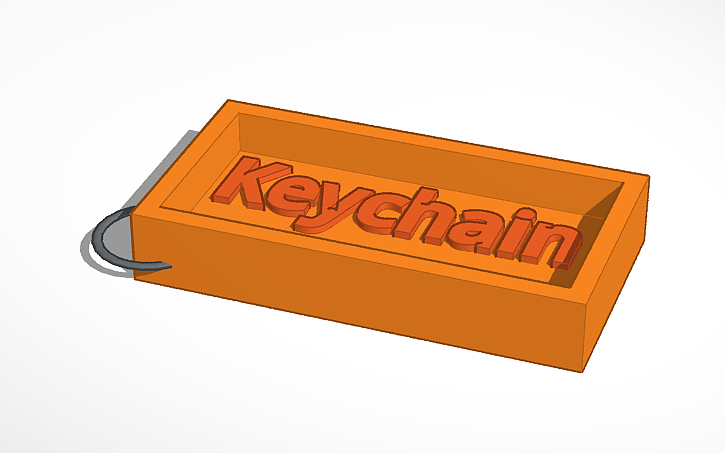 3d Design Keychain Tinkercad