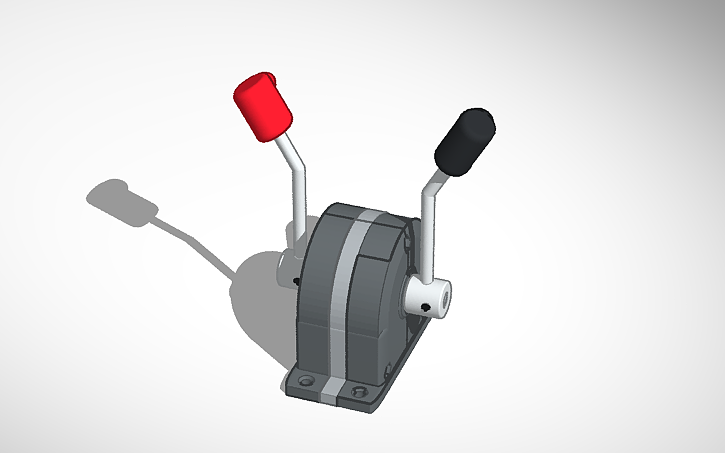 3D design Control levers - Tinkercad