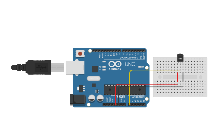 Circuit Design Using The Lm35 Temperature Sensor Tinkercad 3677