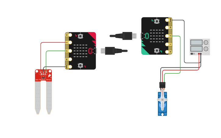 Circuit design Dos microbit comunicadas por bluetooth: tarea 2 ...