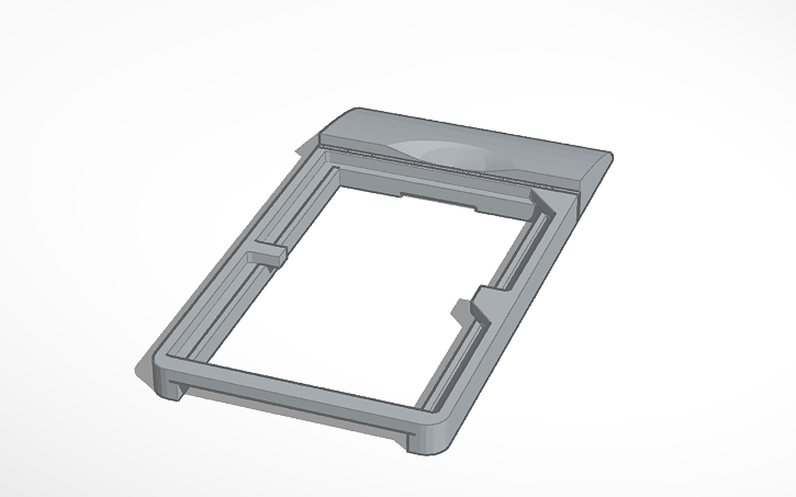 3D design One plus 2 sim tray - Tinkercad