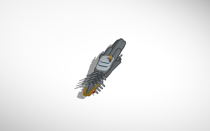 3D design Cool-Class Nuclear Powered Warship 