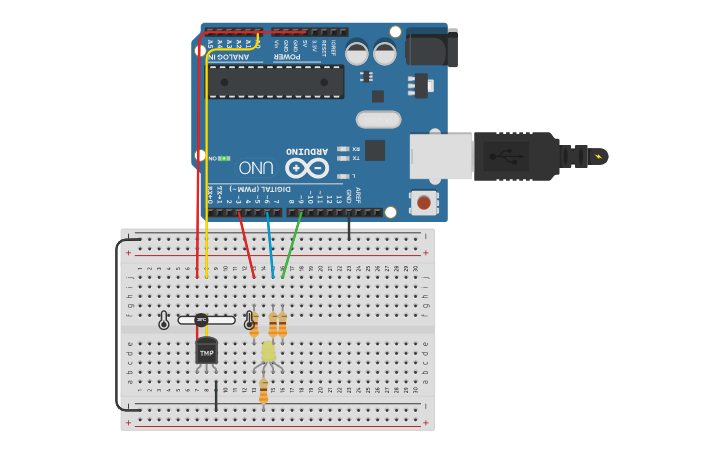 Circuit design RGB_LED | Tinkercad