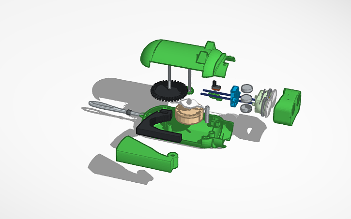 Mini Flashlight Exploded 3D design Piggy Flashlight Exploded View--By Aris - Tinkercad