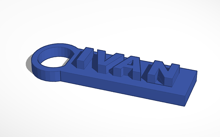3D design Ivan Keychain | Tinkercad