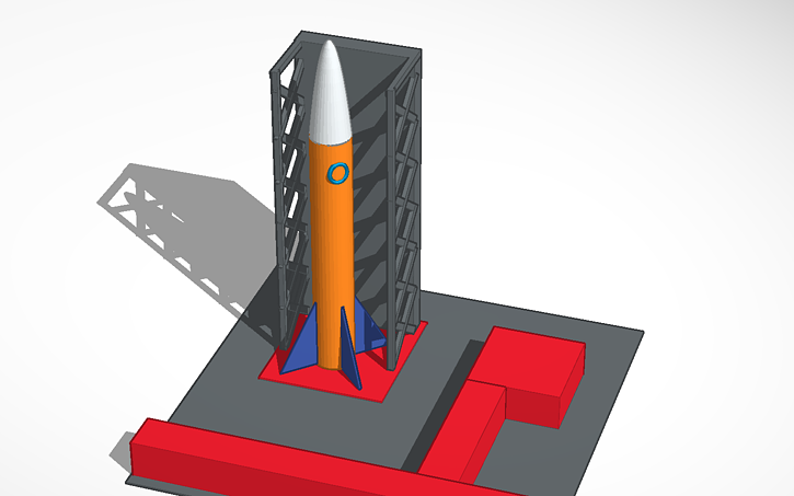 3D design ROCKET - Tinkercad