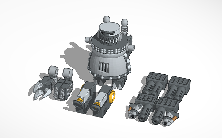 3D design Runtbot (retro style) - Tinkercad