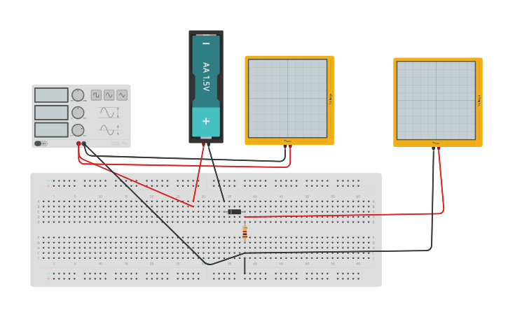 Circuit Design Biased Series Positive Clipper Tinkercad