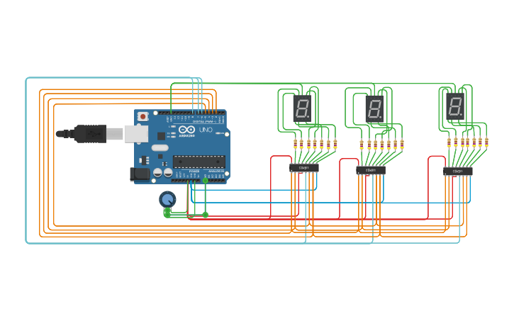 tinkercad 7 segment anzeige