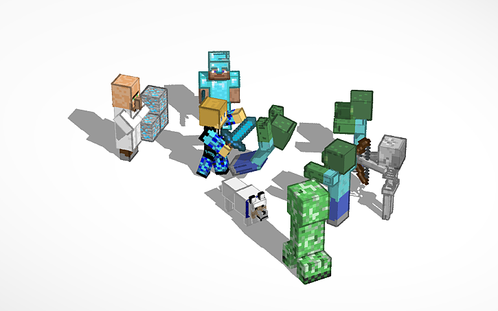 minecraft papercraft zombie with armor