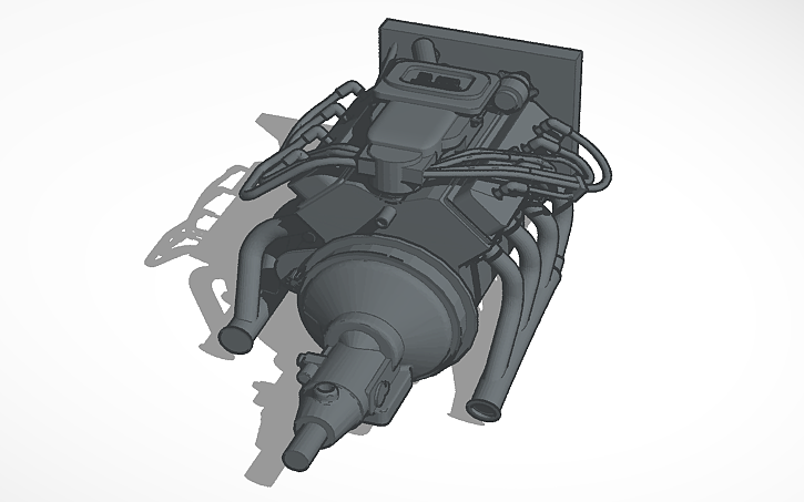 3D design turbo diesel - Tinkercad