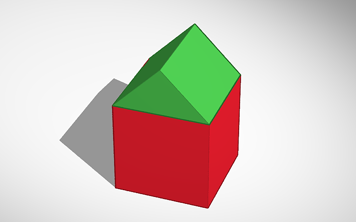 3D design simple house - Tinkercad