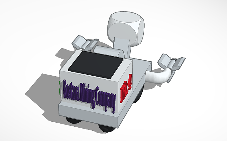 3D design Mining Robot/Vehicle - Tinkercad