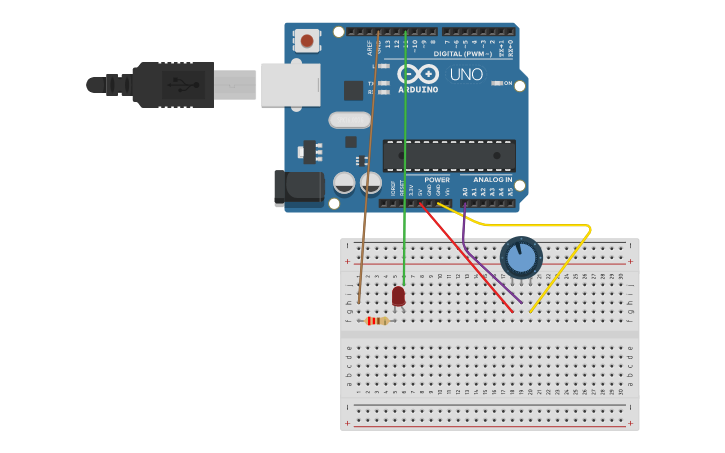potansiyometre led analog kontrol