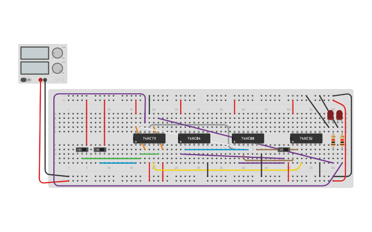 Circuit design lab 10 Q 5 - Tinkercad