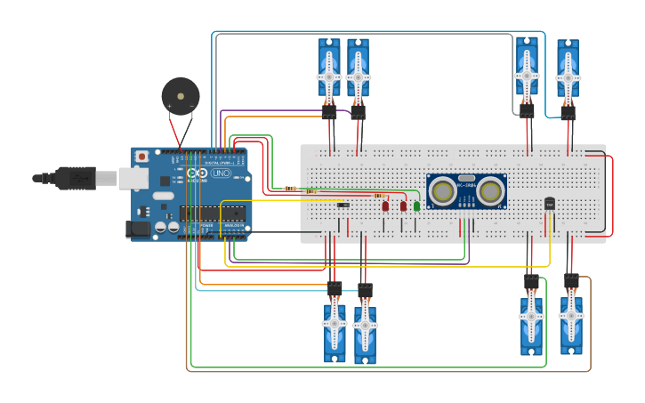 Circuit design 密码锁 - Tinkercad