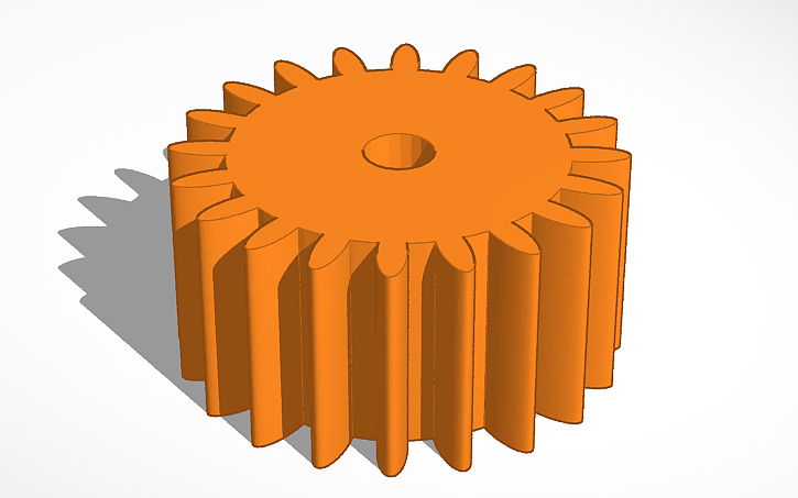 3D design Engrenagem - Tinkercad