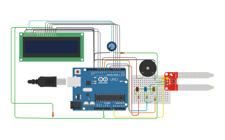 Circuit design Program 5: Use a Soil Moisture Sensor with an Arduino ...